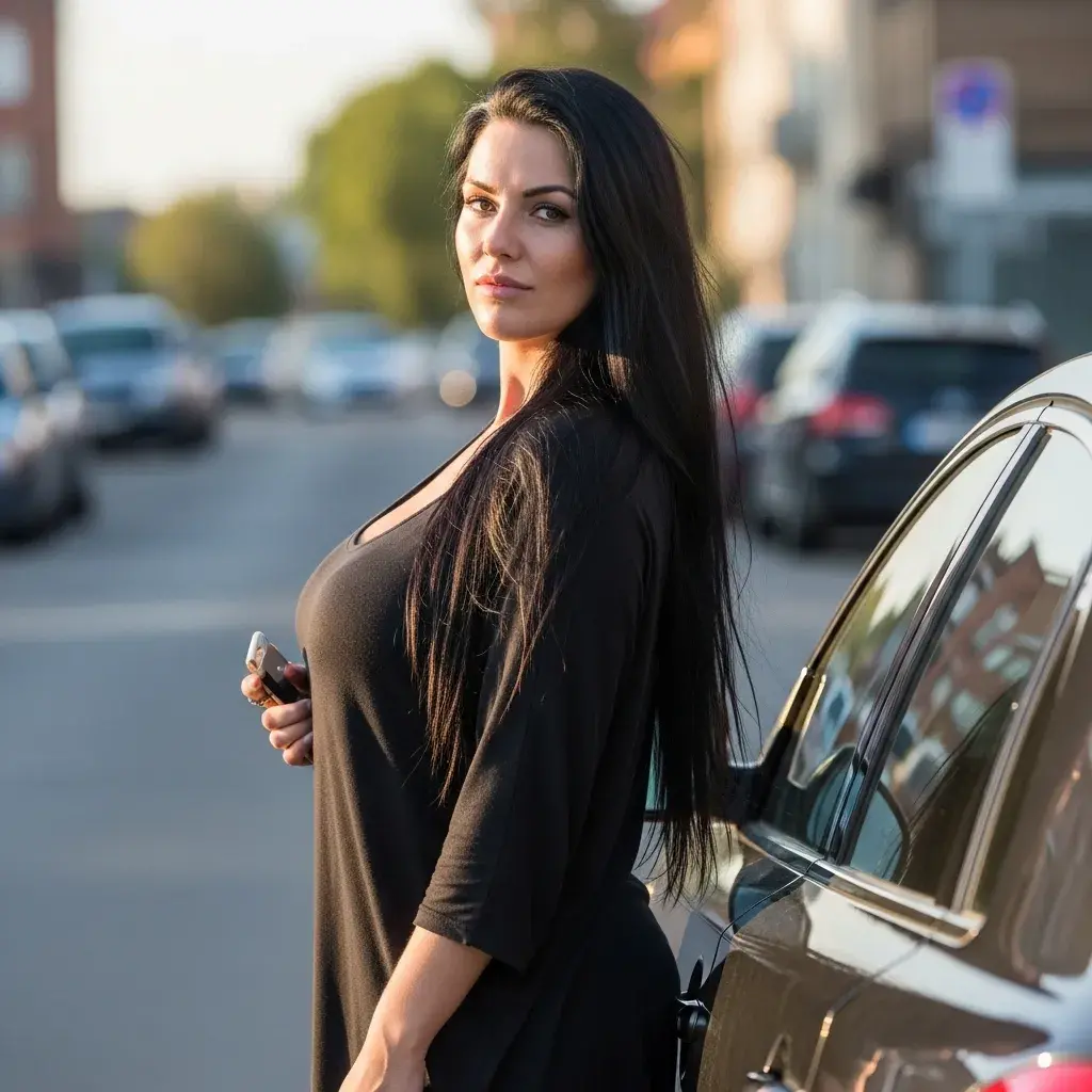 Pessoa pesquisando carros no aplicativo