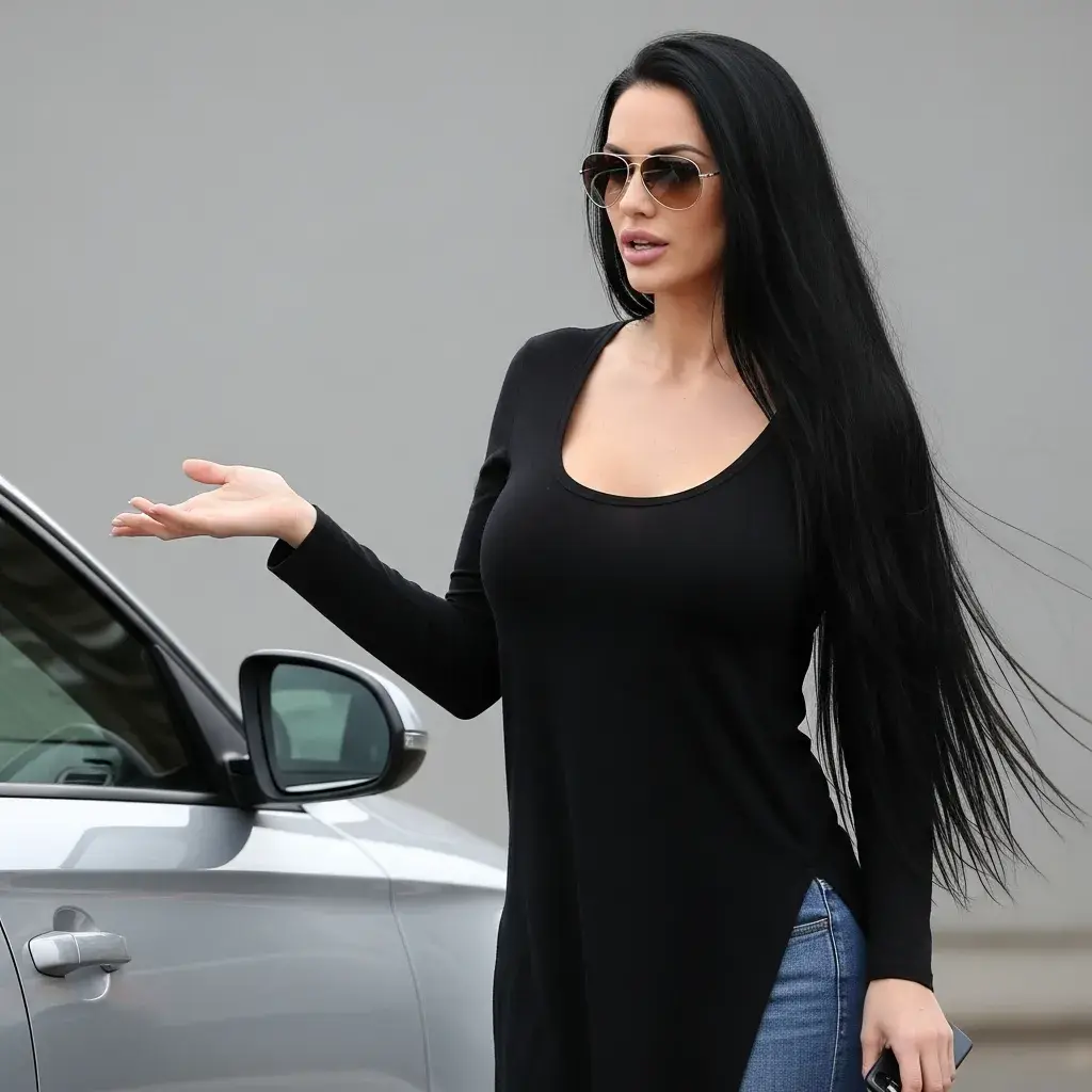 Pessoa negociando carro pelo aplicativo